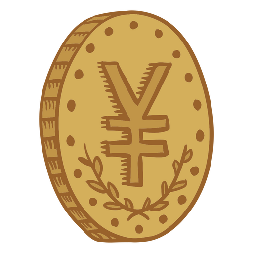 Yen-Münzen-Business-Geld-Symbol PNG-Design