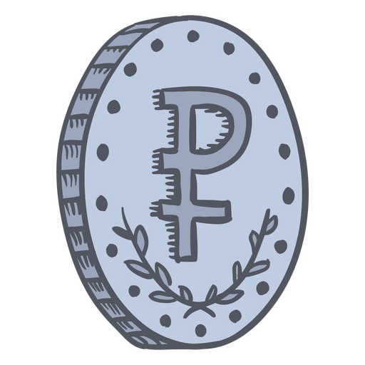 Ruble coin business money icon PNG Design