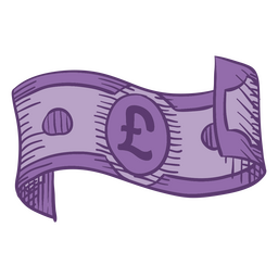 Billete de libra financia icono de dinero Diseño PNG Transparent PNG