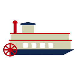Transporte de barco de água de navio a vapor a remo Transparent PNG