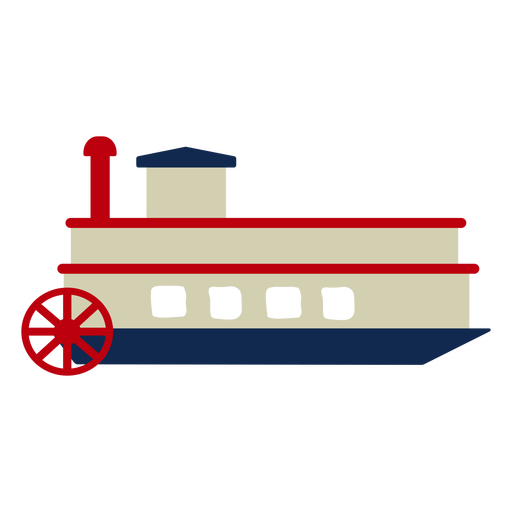 Paddle steamer ship water boat transport PNG Design