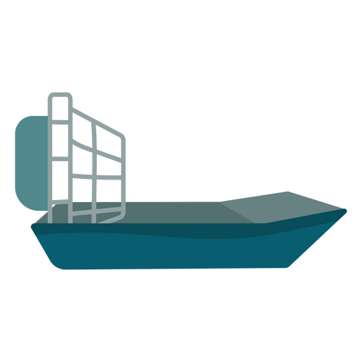 Transporte en bote de agua lateral de lanzamiento Diseño PNG