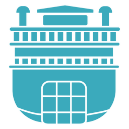 Transporte de água de barco a vapor de remo simples