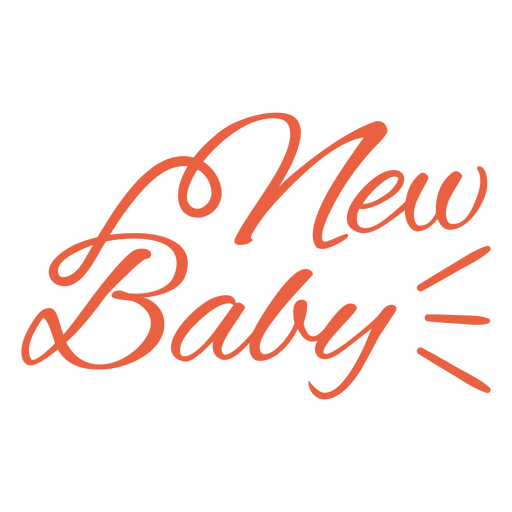 Novas letras de citação de bebê vermelho Desenho PNG