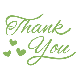 Thank you quote lettering PNG Design
