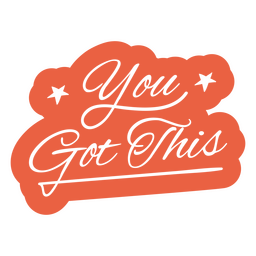 Sie haben diese kursive Beschriftung PNG-Design
