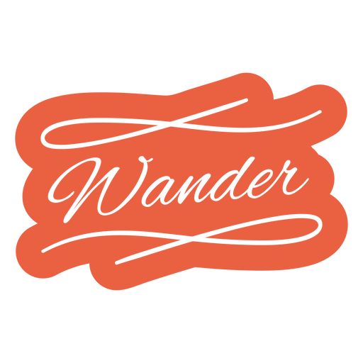 Wander Cursive Word