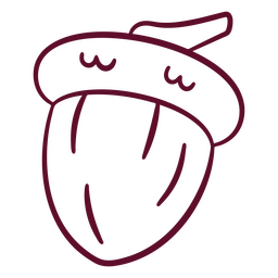 Botânico de golpe de castanha Desenho PNG