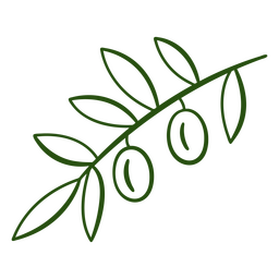 Blatt mit Fruchtschlag botanisch PNG-Design