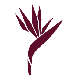 Paradiesvogel ausgeschnitten botanisch PNG-Design