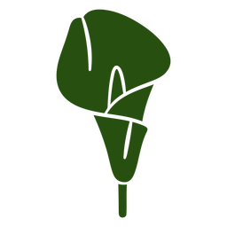 Calla lily botánico cortado Diseño PNG
