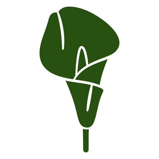 Calla lily cortado botânico Desenho PNG