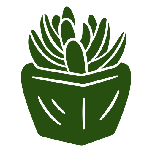 Succulent cut out botanical PNG Design
