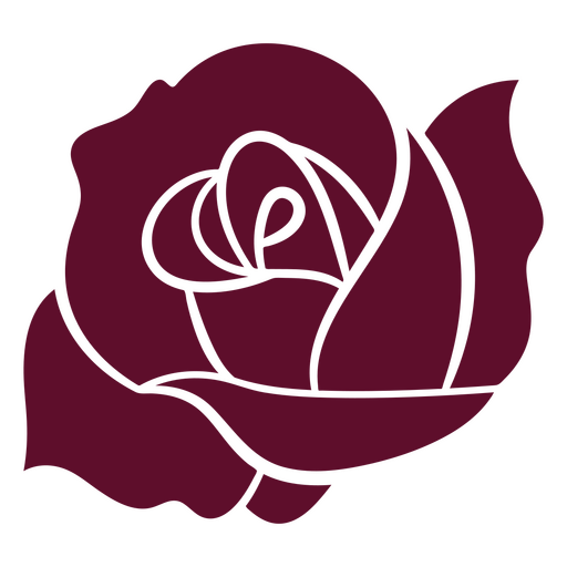Rose cut out botanical