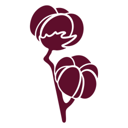 Flores recortadas botánico Diseño PNG
