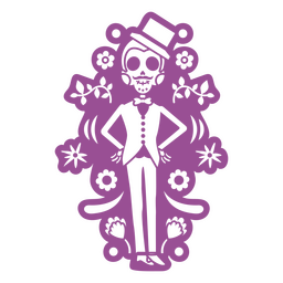 Homem-esqueleto mexicano Otomi Desenho PNG