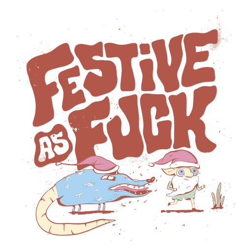 Festliches Anti-Weihnachts-Zitat-Abzeichen PNG-Design