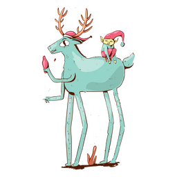 Anti Christmas weird holiday characters PNG Design Transparent PNG