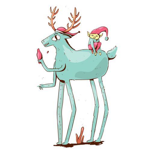 Anti Christmas weird holiday characters PNG Design