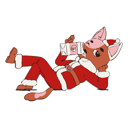 Christmas Santa Animal Character PNG & SVG Design For T-Shirts