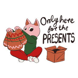 Christmas sweater quote badge PNG Design