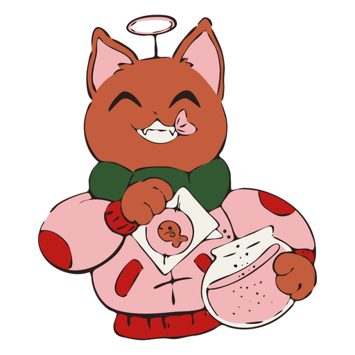 Christmas cute animal character PNG Design