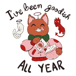 Goodish todo el año insignia de cita de Navidad Diseño PNG