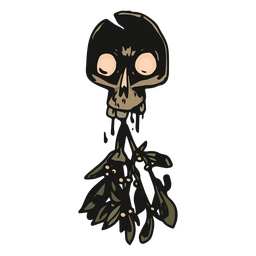 Calavera decoración navideña Diseño PNG