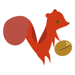 Porca chata de esquilo Desenho PNG
