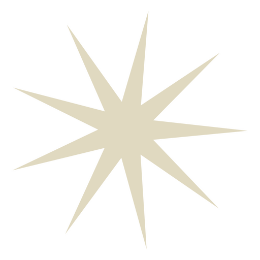 estrela plana da árvore de natal Desenho PNG