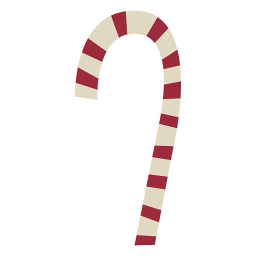 Candy cane christmas flat PNG Design