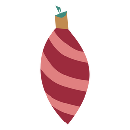 Weihnachtsflache Deko PNG-Design