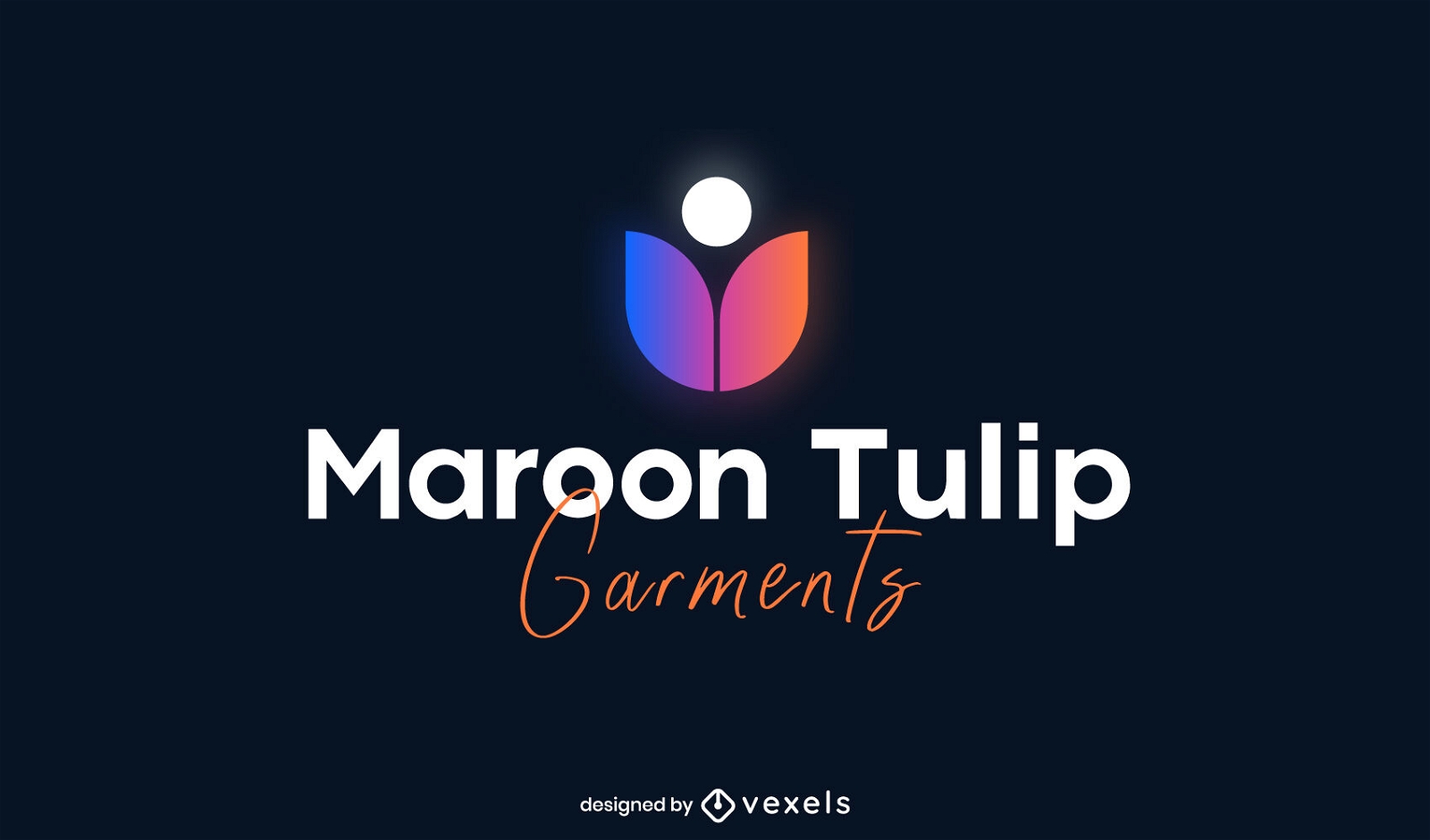 Tulpe Blume Natur Farbverlauf Logo Vorlage