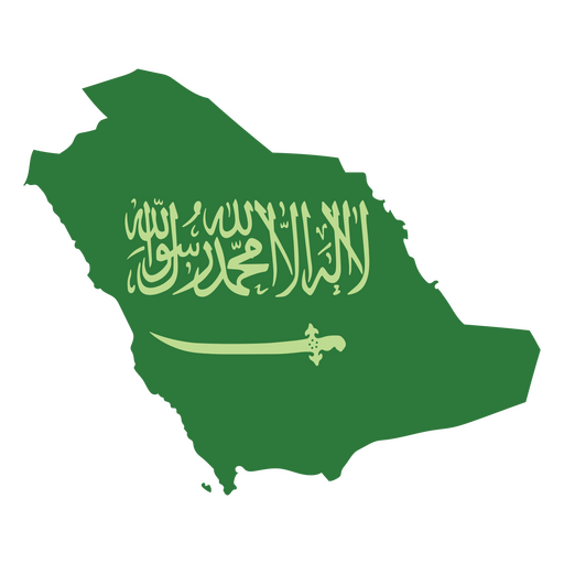 Die Flagge von Saudi-Arabien PNG-Design