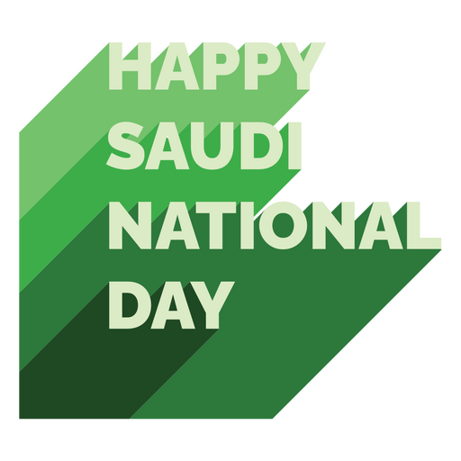 Alles Gute zum saudischen Nationalfeiertag PNG-Design