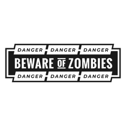 Insignia de cita de zombis de Halloween Diseño PNG