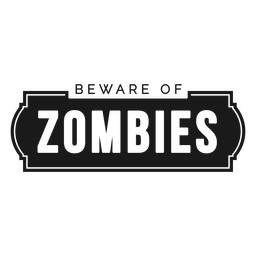Insignia de cita de monstruo zombie muerto de Halloween Diseño PNG