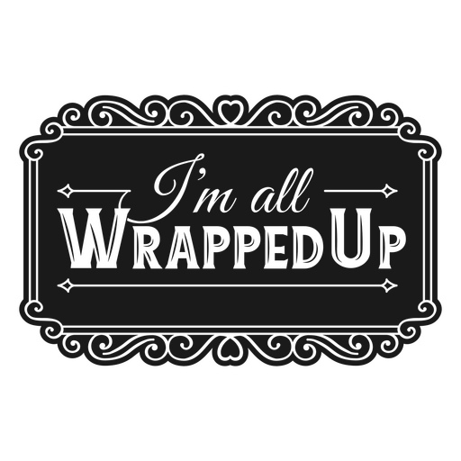 All wrapped up mummy Halloween quote badge PNG Design