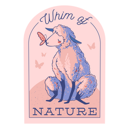 Laune des Naturschafzitats PNG-Design