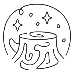Registro de trazos de paisaje Diseño PNG