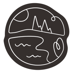 Lago recortado de cenário Desenho PNG