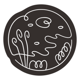 Scenery cut out shore PNG Design