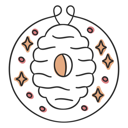 Doodle de colmeia de paisagem natural Desenho PNG