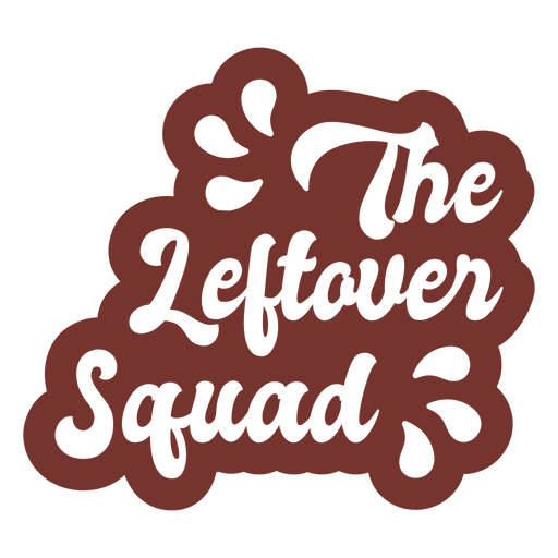 Thanksgiving squad quote lettering PNG Design