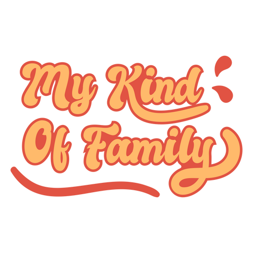 Friendsgiving family quote lettering PNG Design