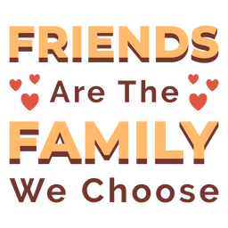 Friendsgiving-Freunde zitieren Abzeichen PNG-Design