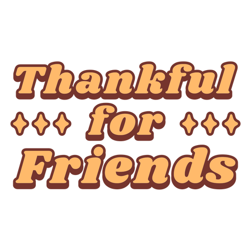 Friendsgiving thankful quote badge
