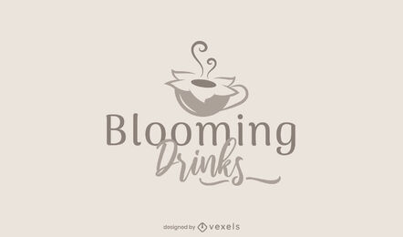 Beverage hot drinks logo template