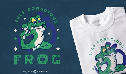 Frog animal yoga pose t-shirt design