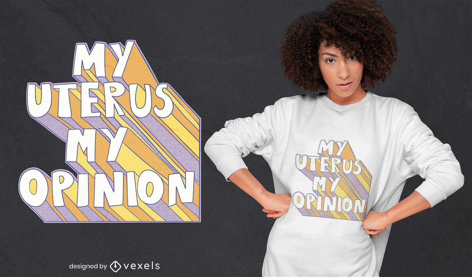 My uterus my opinion t-shirt design